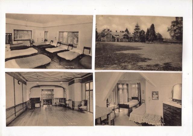 4 photos of the school in 1945